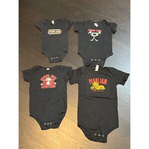 Pearl Jam Infant Onesies Set Of 4